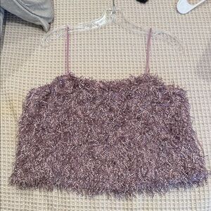 Women's endless rose Textured Purple Top